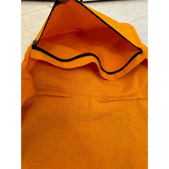Orange Indian Mirrored Embroidered Tote Bag - Picture 9 of 10